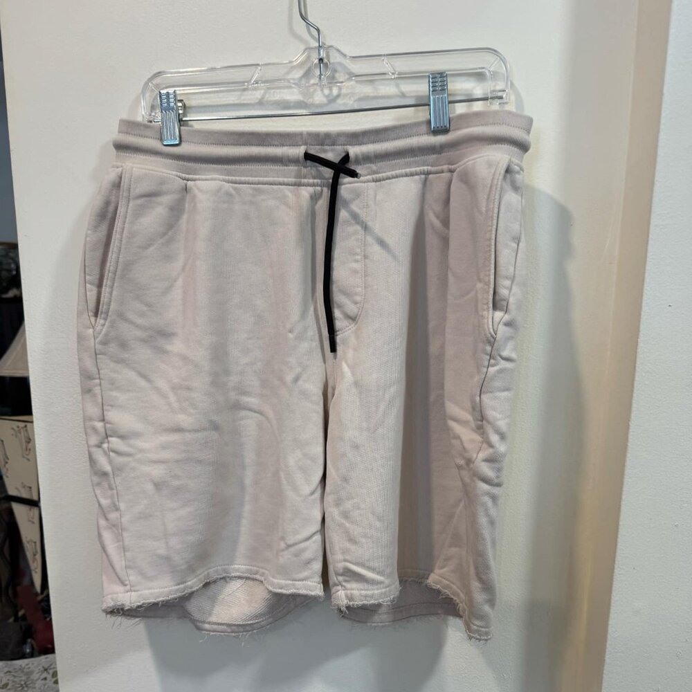 ATM Anthony Thomas Melillo Shorts (Size Large, Beige)